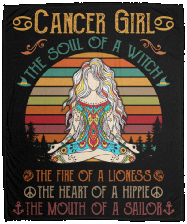 Cancer Zodiac Girl Doing Yoga Girl