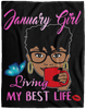 January Girl Living My Best Life Black Girl