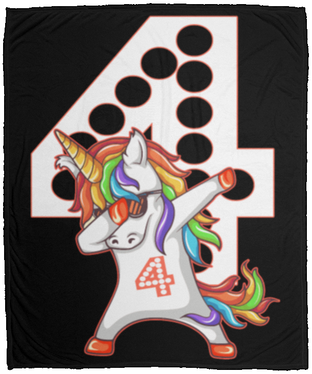 Dabbing Unicorn 4 Years Old Funny Dabbing