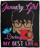 January Girl Living My Best Life Black Girl